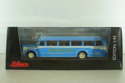 Mercedes-Benz O 6600 bus with figuren driver 1951, blue, 450274800, Schuco 1:43