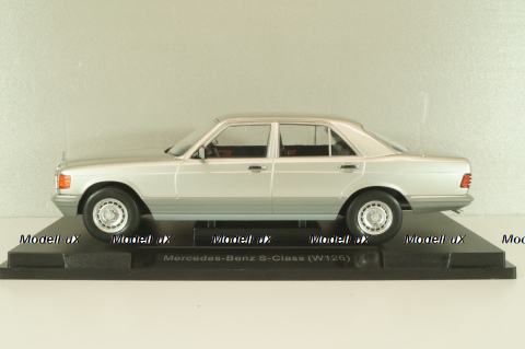 Mercedes-Benz 380 SE (W126) S-Class, silver, MCG18185, MCG 1:18