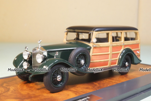 Rolls Royce Phantom II Shooting Brake 67XJ 1930 Green/Wood, MX51705-091, Matrix 1:43
