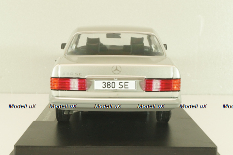 Mercedes-Benz 380 SE (W126) S-Class, silver, MCG18185, MCG 1:18