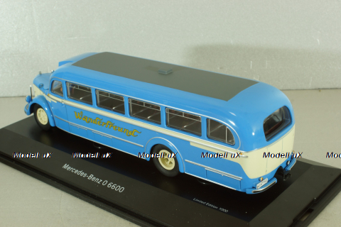 Mercedes-Benz O 6600 bus with figuren driver 1951, blue, 450274800, Schuco 1:43