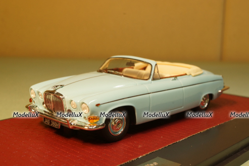 Jaguar 420G convertible blue 1969, MX41001-191, Matrix 1:43