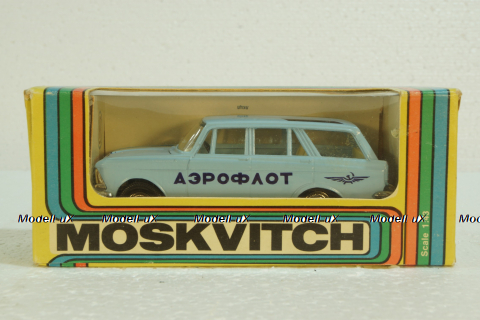 Москвич-427, А4, Аэрофлот, голубой,Тантал/Радон 1:43