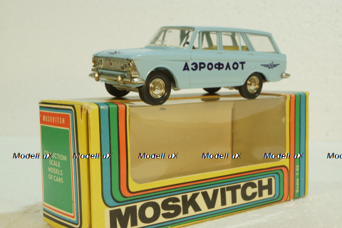 Москвич-427, А4, Аэрофлот, голубой,Тантал/Радон 1:43