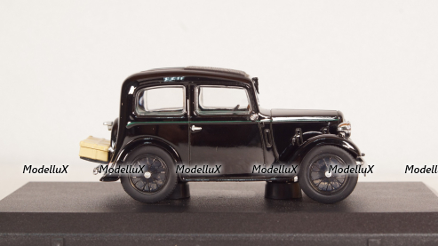 Austin 7 Ruby salon black, Oxford 1:43