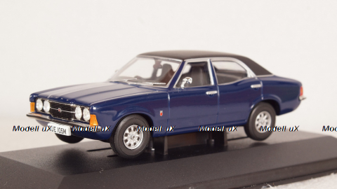 Ford Cortina MkIII 2000GT dark blue/mattblack 1973, Vanguards 1:43