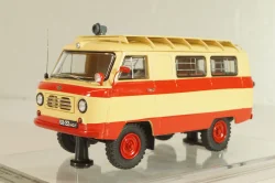 Уаз-450А "Передвижная Пожарная Лаборатория", бежевый/красный, 1962г., 145021, DiP Models 1:43