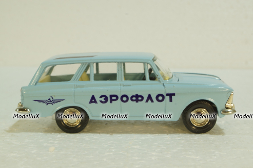 Москвич-427, А4, Аэрофлот, голубой,Тантал/Радон 1:43