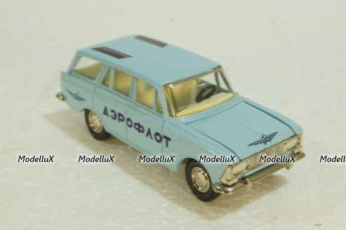 Москвич-427, А4, Аэрофлот, голубой,Тантал/Радон 1:43