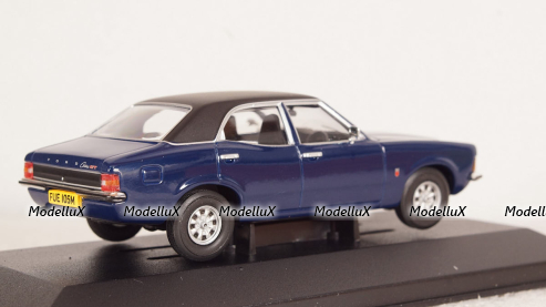 Ford Cortina MkIII 2000GT dark blue/mattblack 1973, Vanguards 1:43