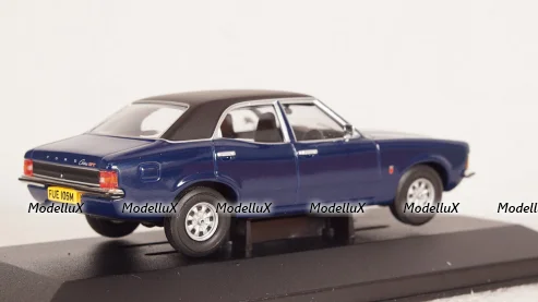Ford Cortina MkIII 2000GT dark blue/mattblack 1973, Vanguards 1:43
