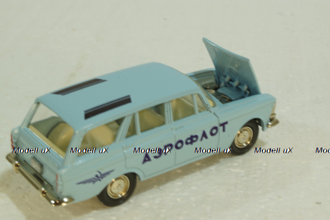 Москвич-427, А4, Аэрофлот, голубой,Тантал/Радон 1:43
