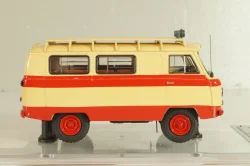 Уаз-450А "Передвижная Пожарная Лаборатория", бежевый/красный, 1962г., 145021, DiP Models 1:43
