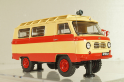 Уаз-450А "Передвижная Пожарная Лаборатория", бежевый/красный, 1962г., 145021, DiP Models 1:43