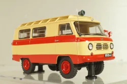 Уаз-450А "Передвижная Пожарная Лаборатория", бежевый/красный, 1962г., 145021, DiP Models 1:43
