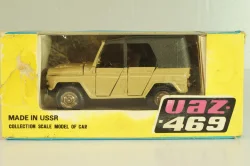 Уаз-469 А34, бежевый, 1991г., черный салон, Тантал/Радон 1:43