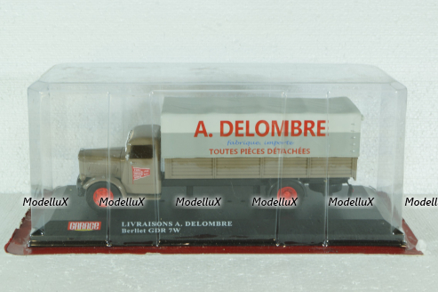 Berliet GDR 7W Truck Telonato Livraisons A.Delombre 1954, Altaya 1:43
