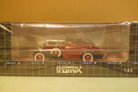 Mercedes 540K Roadster Lancefield open red 1938, MX51302-181, Matrix 1:43