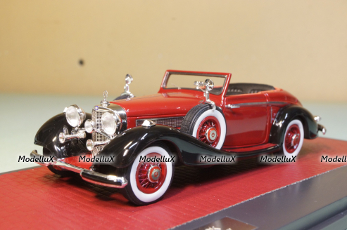 Mercedes 540K Roadster Lancefield open red 1938, MX51302-181, Matrix 1:43