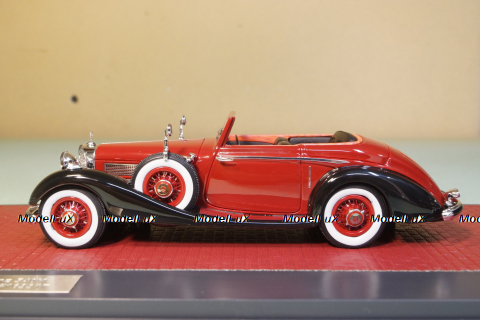 Mercedes 540K Roadster Lancefield open red 1938, MX51302-181, Matrix 1:43
