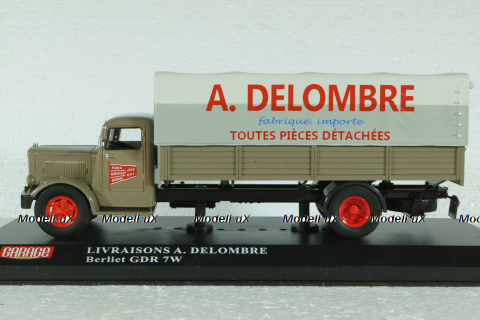 Berliet GDR 7W Truck Telonato Livraisons A.Delombre 1954, Altaya 1:43