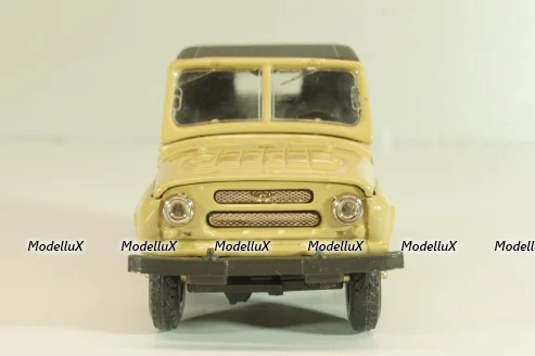 Уаз-469 А34, бежевый, 1991г., черный салон, Тантал/Радон 1:43