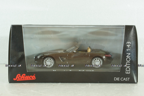 Mercedes-Benz SLS AMG Roadster (R197) 2010, braun, 450745600, Schuco 1:43