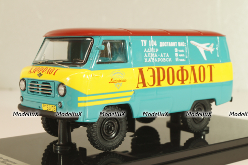 Уаз-450, с обратным открыванием дверей, Аэрофлот 1959г., 145033, DiP Models 1:43