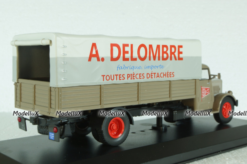 Berliet GDR 7W Truck Telonato Livraisons A.Delombre 1954, Altaya 1:43