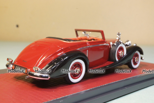 Mercedes 540K Roadster Lancefield open red 1938, MX51302-181, Matrix 1:43