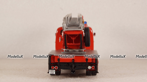 Mercedes  L 3500 DL 25 Metz, ladder fire engine 1969, 46240, NEO 1:43