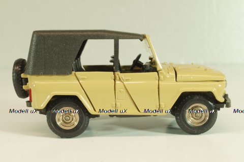 Уаз-469 А34, бежевый, 1991г., черный салон, Тантал/Радон 1:43
