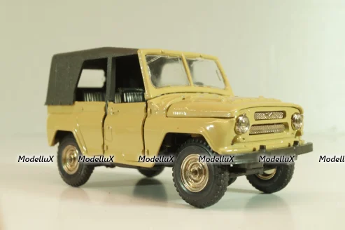 Уаз-469 А34, бежевый, 1991г., черный салон, Тантал/Радон 1:43