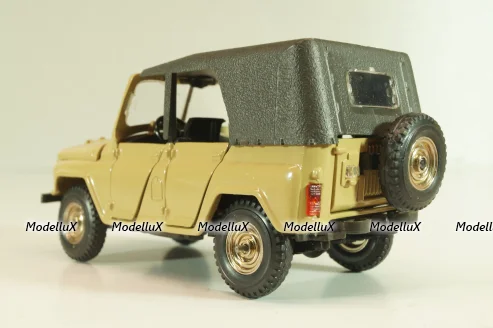 Уаз-469 А34, бежевый, 1991г., черный салон, Тантал/Радон 1:43