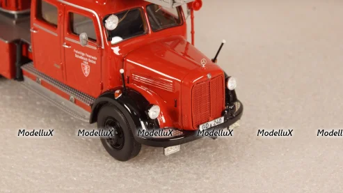 Mercedes  L 3500 DL 25 Metz, ladder fire engine 1969, 46240, NEO 1:43