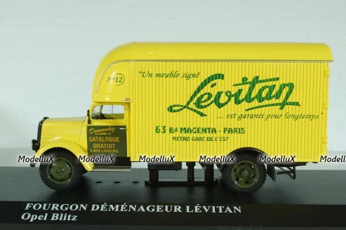 Opel Blitz Truck Fourgon Demenageur Levitan 1952, Altaya 1:43