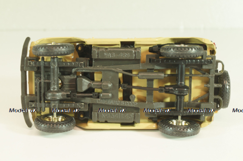 Уаз-469 А34, бежевый, 1991г., черный салон, Тантал/Радон 1:43