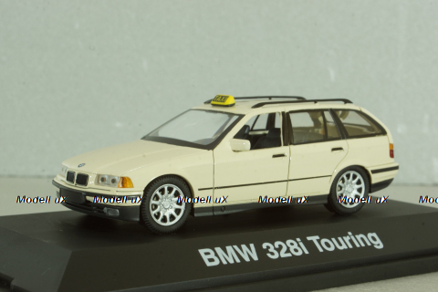 BMW 328i Touring Taxi (E36) 1990, beige, 04084, Schuco 1:43