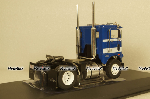 Freightliner COE towing vehicle 1976 blue/white, TR111, IXO 1:43