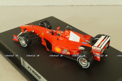 Ferrari F1-2000 with figuren Michael Schumacher, 2000, Formula 1, 26748, Hot Wheels 1:43