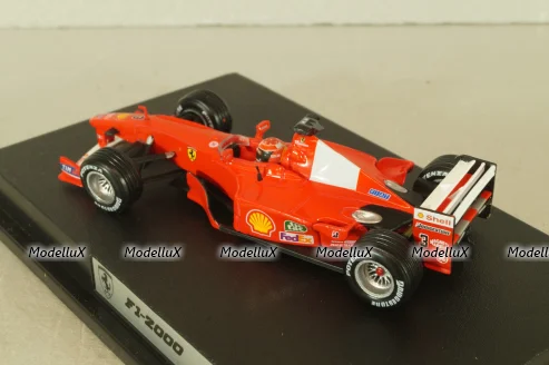 Ferrari F1-2000 with figuren Michael Schumacher, 2000, Formula 1, 26748, Hot Wheels 1:43
