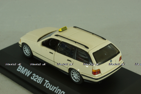 BMW 328i Touring Taxi (E36) 1990, beige, 04084, Schuco 1:43