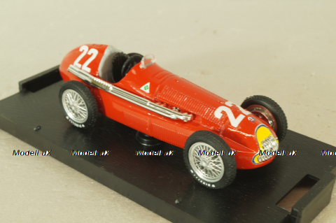 Alfa Romeo 159  #22 Spain G.P 1951, Juan Manuel Fangio, Formula 1, red,  S021, Brumm 1:43