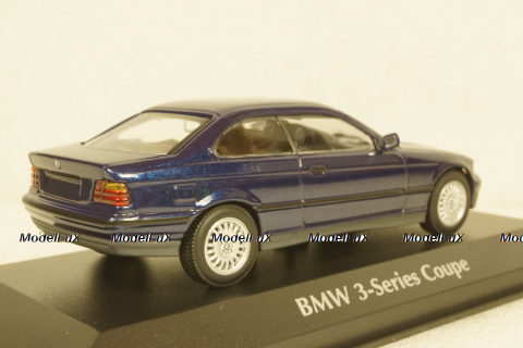 BMW 3er E36 Coupe 1992 darkblue-metallic, 940023321, Maxichamps 1:43