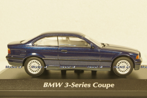 BMW 3er E36 Coupe 1992 darkblue-metallic, 940023321, Maxichamps 1:43
