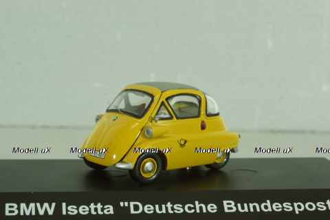 BMW Isetta 250 Deutsche Post 1955, yellow, 006726, Schuco 1:43