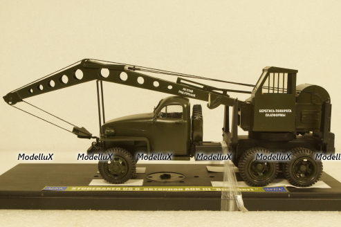 Studebaker US6 U3 6х6 Советская Армия автокран ADK III,МБК 1:43