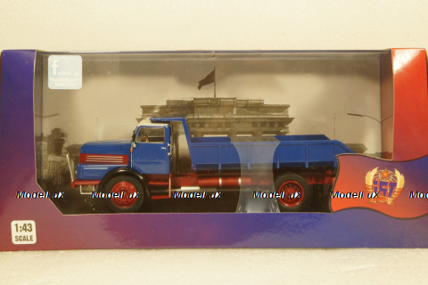 IFA H6 Kipper, dump truck 1957, blue, IST302T, IST 1:43