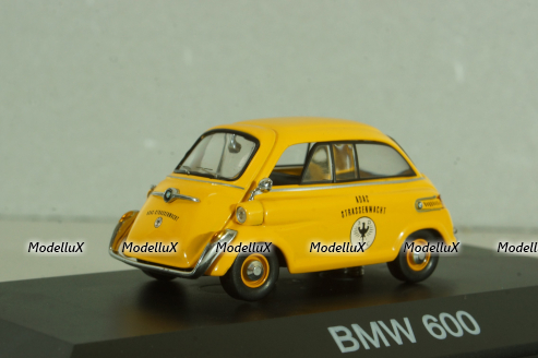BMW 600 ADAC 1957, yellow, 02344, Schuco 1:43