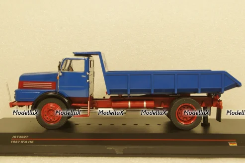 IFA H6 Kipper, dump truck 1957, blue, IST302T, IST 1:43